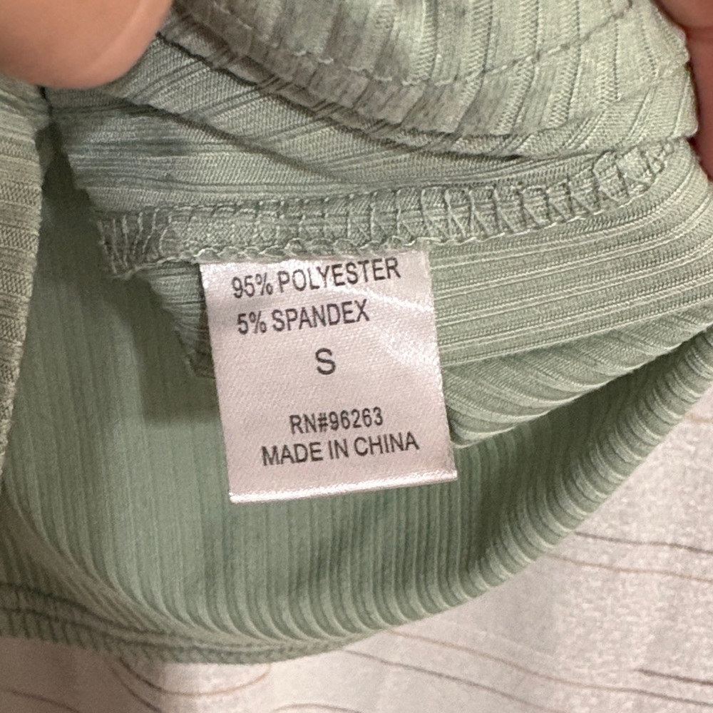 Olivia Rae Sage Ribbed Tank Top - Picture 3 of 5